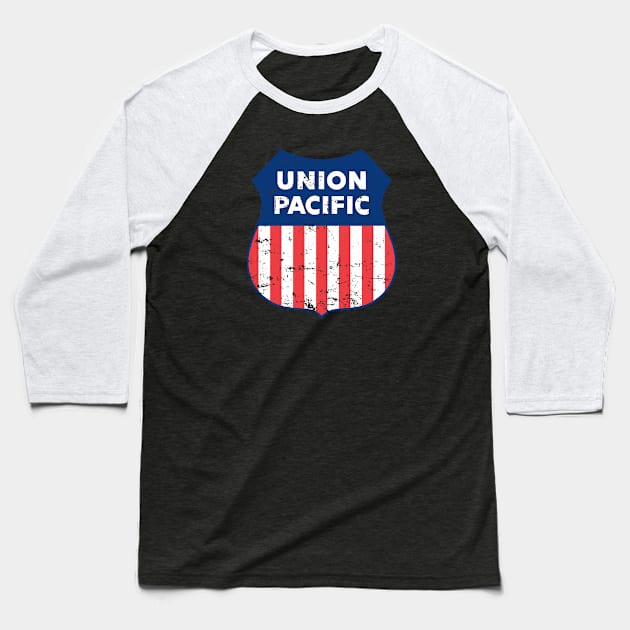 Union Pacific Railroad Baseball T-Shirt by vangori